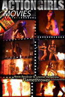 Rosie Revolver & Leanne Vamptress in Flamethrower video from ACTIONGIRLS HEROES