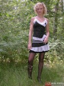 Outdoors In Pantyhose