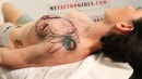 Marie Bossette Gets Tattooed On The Tits