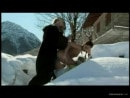 Sabrina Sweet Gives Masked Man A Deepthroat Blowjob Outdoors In Snow