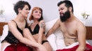 Candy Crush & Lady Snow Brasil in Threesome! Fucking The Ass Of The Two Young Stepsisters video from ANALVIDS