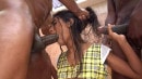 1.50m Slim Petite Young Brazilian Indian Gets Fucked Very Hard By 2 BBC(Double Vaginal, DP, Anal, Balls Deep, Anal, Gapes) OB049