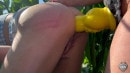 Outdoor Dildo And Fist Fuck In A Cornfield