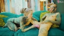 Tattooed Trans Girl Lesbian Play Pussy Licking And Toy