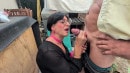 The White Sissy Gets Fucked In The Ass In The Garden By A Huge BBC Cock.