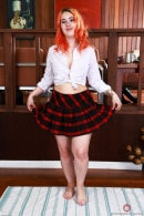 Gigi's Plaid Skirt Doesnt Stay On For Long gallery from ATKHAIRY by GB Photography