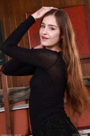 Violet Viper Stockings And Young Hairy Pussy gallery from ATKHAIRY by GB Photography