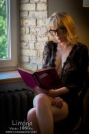 Sexy Busty Limona In Transparent Morning Dress Reads A Book