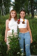 Judy I & Sylvia F in A classic lesbian outdoor set gallery from CLUBSEVENTEEN