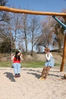 Sandra Z & Jaqueline D in Licking each other on the playground gallery from CLUBSEVENTEEN