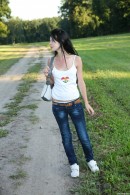Ester B in Ester Masturbating On Public Road gallery from CLUBSEVENTEEN