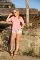 Jenny Simons in Blonde Babe Masturbating In The Sun gallery from CLUBSEVENTEEN