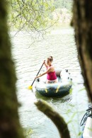 Big Tit Girl Masturbating In A Rowing Boat