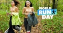 Violet Clarke & Rihanna Black in World Run Day video from CLUBSEVENTEEN