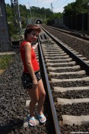 Nikita I in Nikita masturbates next to the railway video from CLUBSWEETHEARTS