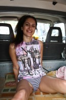 Zarema in Masturbating in the back of a car gallery from CLUBSWEETHEARTS