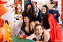 Nice Viki & Amelia Ost & Roxy Muroy & Cherry Black in Halloween gallery from CLUBSWEETHEARTS