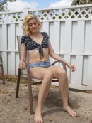 Sydney Moon Takes It Off In The Backyard