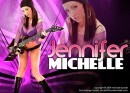 Jennifer Michelle in guitars gallery from COVERMODELS by Michael Stycket