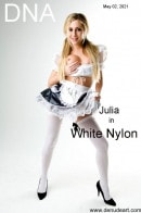 Julia in White Nylon gallery from DENUDEART by Lorenzo Renzi