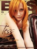 Tess in Orange Hair Style gallery from EVASGARDEN by Christopher Lamour