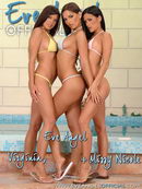 Eve Angel & Virginia & Missy Nicole in Poolside Threesome gallery from EVEANGELOFFICIAL