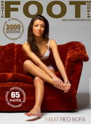 Yamit in Red Sofa gallery from EXOTICFOOTMODELS