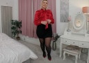 Jenny James Secretary With Black Glossy Legwear - 8K VR video from GLAMOUR-VR