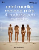Ariel Marika Melena Mira 4 Nude Beach Nymphs video from HEGRE-ART VIDEO by Petter Hegre
