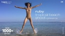Ruby Tropical Beach Shoot video from HEGRE-ART VIDEO by Petter Hegre