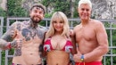 HUGE NATURAL TITS Blonde Lana Wolf Follows The Rainbow To THREESOME
