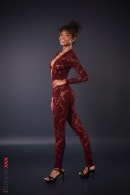 Barbie Rous in Hugged In Burgundy gallery from ISTRIPPER