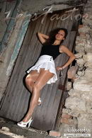 Claudy in In White Skirt gallery from LEGSFACTOR