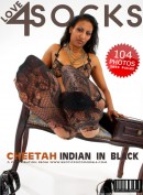Cheetah in Indian In Black gallery from LOVE4SOCKS