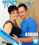 Karina W in Mature Woman Gets A Facial From A Toyboy video from MATURE.NL