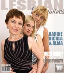 Alma & Karine C & Nicola S in Three Mature Lesbians Go Down On Each Other And Get A Good Taste Of Mature Ass from MATURE.NL