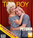 Petunia in Blonde Granny Loves To Fuck With Her ToyBoy video from MATURE.NL