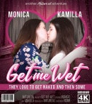 Kamilla & Monica in Horny Mature Slut Licking A Hairy Teeny Pussy In Bed video from MATURE.NL