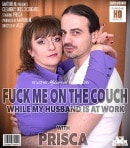 Prisca Gets Fucked On Her Couch By Her Lover While Her Husband Is At Work video from MATURE.NL