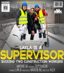 Supervisor Layla Is Hungry For Two Working Cocks!
