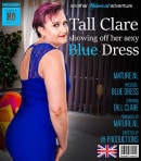 Tall Clare in Want To Undress Me Of My Sexy Blue Dress? video from MATURE.NL