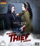 Big Tits German MILF Jolie Noir Has Sex With A Thief!