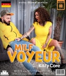 MILF Kitty Core Catches A Voyeur At Home And Shows Him Stuff He Never Forgets video from MATURE.NL