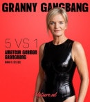 German Granny Diana V. Takes On Five Cocks In Hard Gangbang