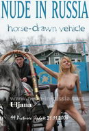 Uljana in Horse Drawn Vehicle gallery from NUDE-IN-RUSSIA