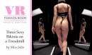 Miss Julia And Her Three Sexy Bikinis On A Treadmill video from PIROUVR