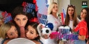 Asandra Dewy & Olivia Sparkle & Ria Sunn in Horny World Cup Fans Part 1 video from PIROUVR