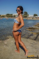 Sofia T in Blue Floral Bikini gallery from REALBIKINIGIRLS