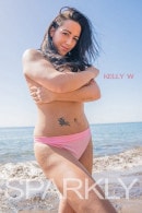 Kelly W in Pink Sparkly Cleavage gallery from REALBIKINIGIRLS