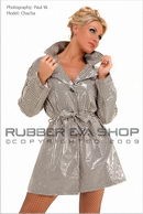 Chacha in Deluxe Houndstooth Plastic Coat gallery from RUBBEREVA by Paul W